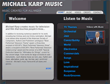 Tablet Screenshot of michaelkarpmusic.com